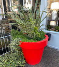 Load image into Gallery viewer, Red Biggie extra large plant pot 91cm tall — commercial-grade impact-resistant outdoor tree planter, Made in the UK